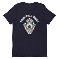 Grizzly Sugar Skull - Unisex Dark-Colored T-Shirt