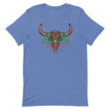 Bison Sugar Skull - Dark - Unisex T-Shirt