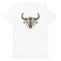 Bison Sugar Skull - Light - Unisex T-Shirt